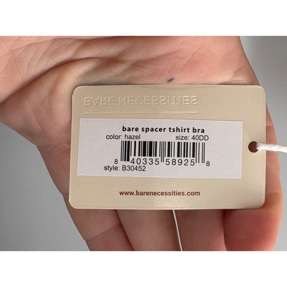 NWT Bare Necessities Spacer T-Shirt Bra Women's 40 DD Beige Adjustable Strap - Picture 5 of 7